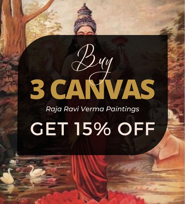 Super Bundle: Buy 3 Raja Ravi Varma paintings & get 15% off