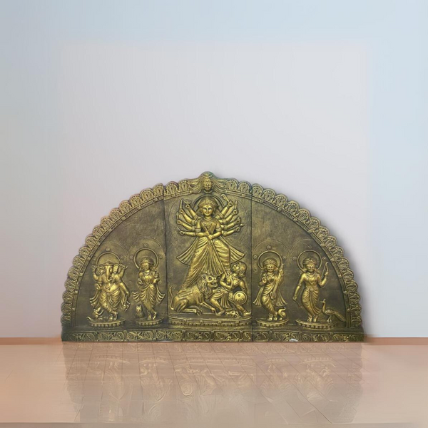 Maa Durga 3D Relief Mural