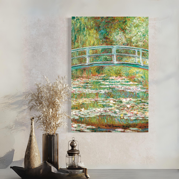 Bridge over a pond of Water Lilies by Claude Monet | Ready to hang | Giclee Print