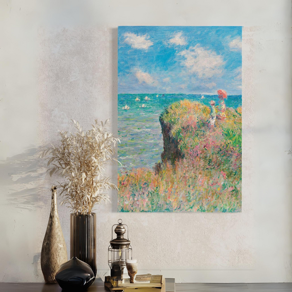 Cliff Walk at Pourville by Claude Monet | Ready to hang | Giclee Print