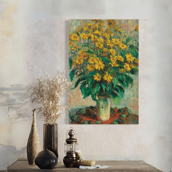 Jerusalem Artichoke Flowers by Claude Monet | Ready to hang | Giclee Print