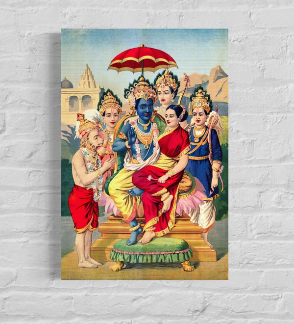 Ramapanchayan by Raja Ravi Varma | Famous Canvas Painting