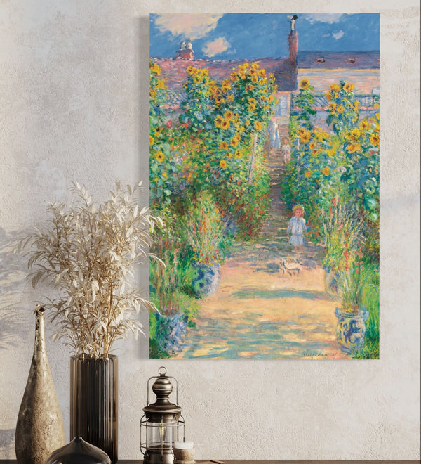 The Artist's Garden at Vetheuil by Claude Monet | Ready to hang | Giclee Print