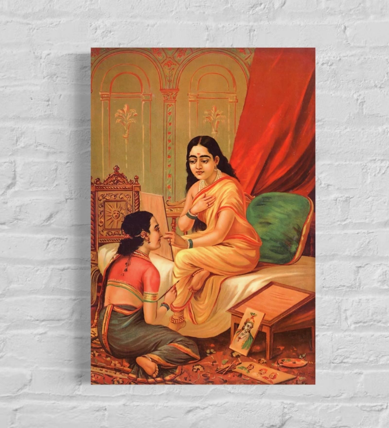 Indian Women by Raja Ravi Varma Unframed Canvas Roll Wall - Etsy | Famous  art paintings, Indian art paintings, Painting