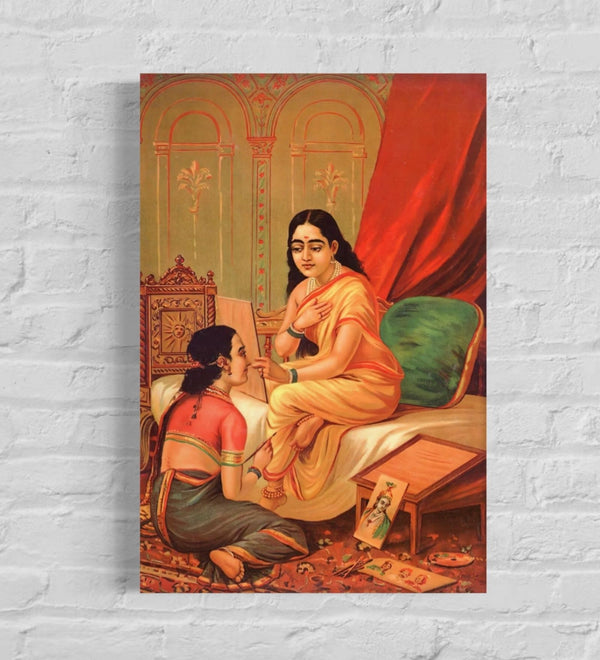 Chitralekha by Raja Ravi Varma | Famous Canvas Painting