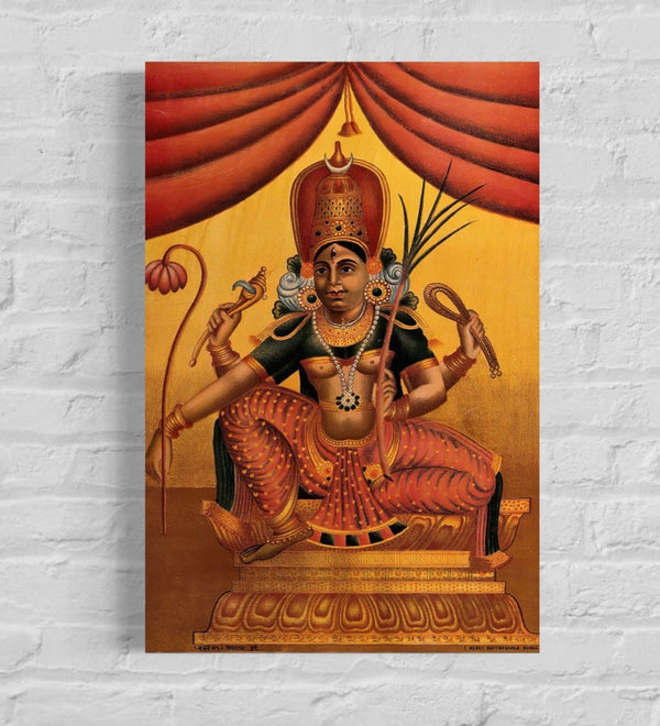 Devi, In Benign Aspect by Raja Ravi Varma | Famous Canvas Painting