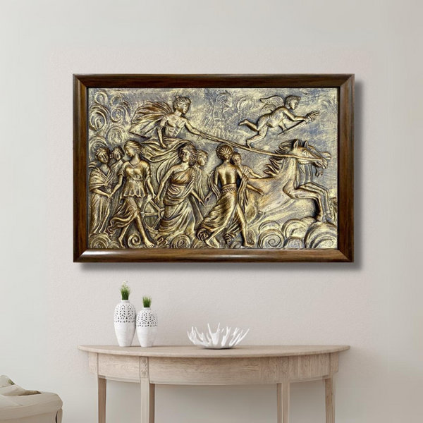 L'AURORA 3D WALL ART | Guido Reni Painting | 3D  Roman Wall Decor | Unique Resin Wall Hanging