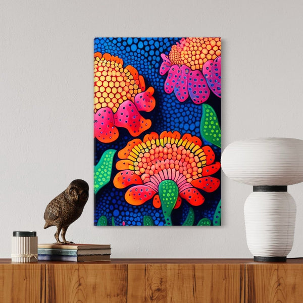 Vibrant Multicolor Sunflower Mandala Canvas Print - Blossom Your Space with Radiance