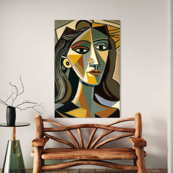 Femme Cubisme Elegance: Pablo Picasso Masterpiece in Stunning Canvas Giclee Prints