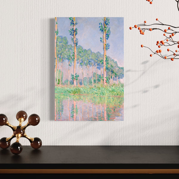Poplars , Pink Effect By Claude Monet Canvas Print by Claude Monet - Timeless Elegance in Every Stroke | Epte River