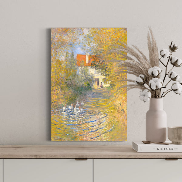 The Duck Pond by Claude Monet Canvas Giclee Print | Dive into Serenity