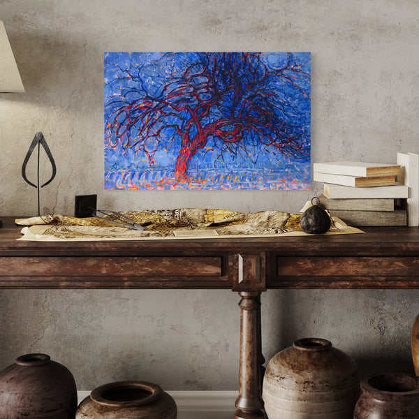 Avond (Evening): The Red Tree, 1908 by Piet Mondrian Canvas Giclee Print | World Famous Painting