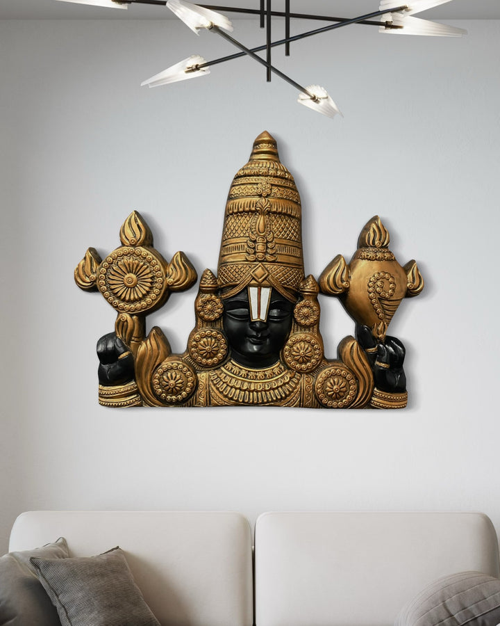 Large size 4 feet Balaji 3D Relief Mural Wall Hanging