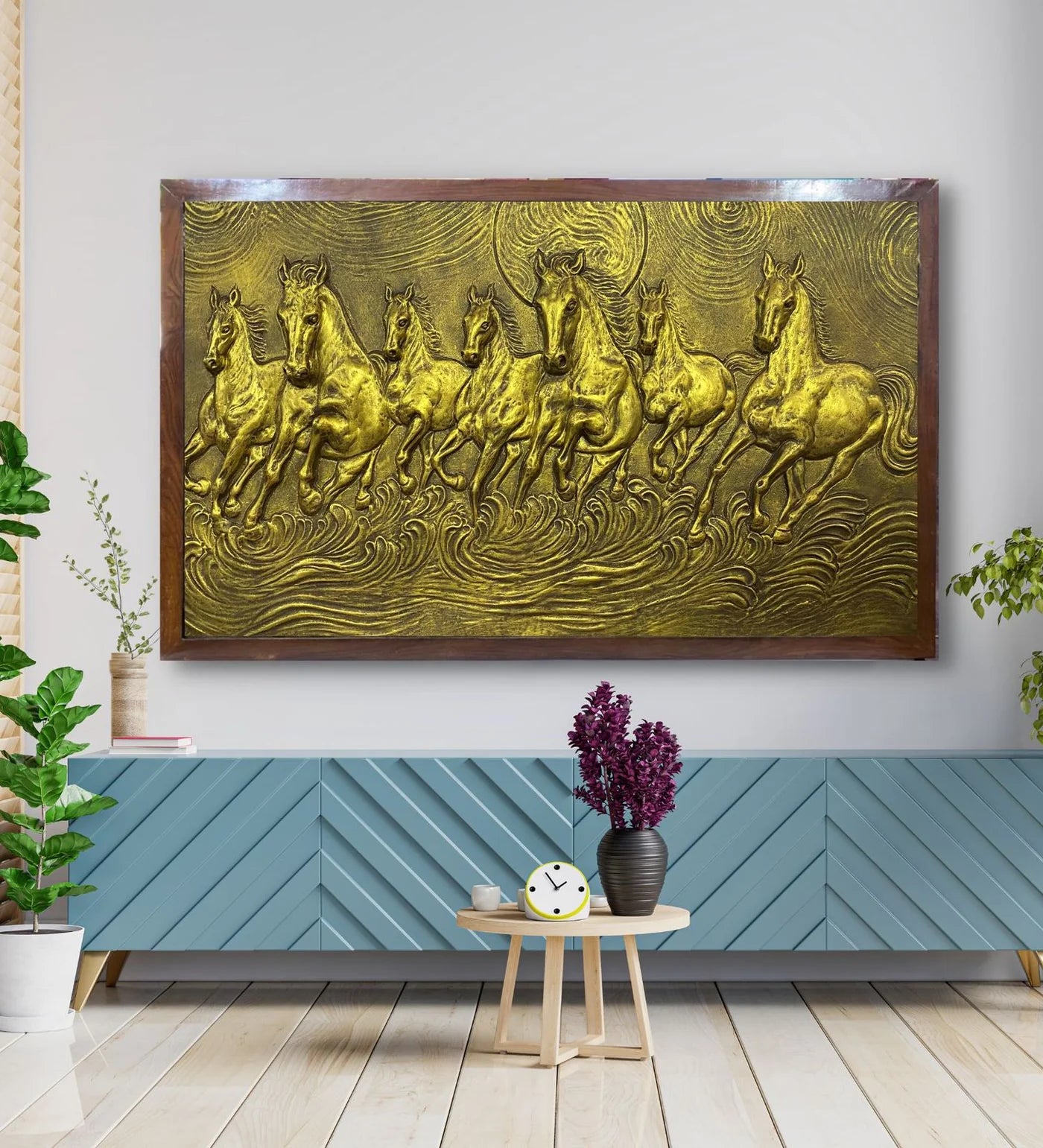 Get famous 7 running horse painting at best price - Artociti - artociti