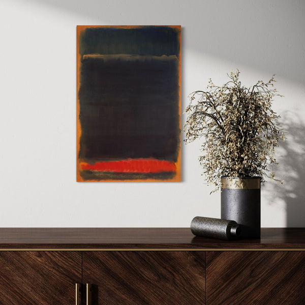 Dark Black and Red Abstract Art by Mark Rothko Canvas Giclee Print - Transform Your Space with Timeless Elegance