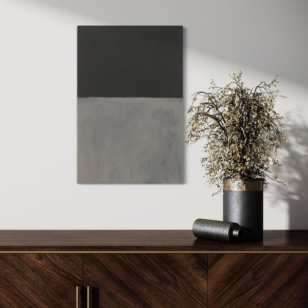 Mark Rothko Brown and Gray Abstract Canvas Print - Timeless Elegance in Every Stroke | Elevate Your Space