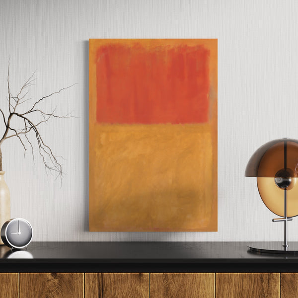 Terra Dreams: Mark Rothko Inspired Orange and Tan Abstract Canvas Print