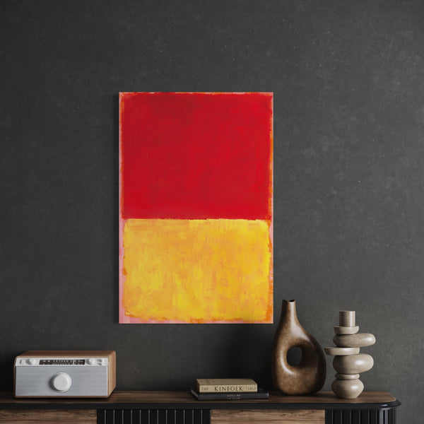 Mark Rothko Red Yellow Abstract Art Canvas Print | Vibrant Expression | World Famous Painting