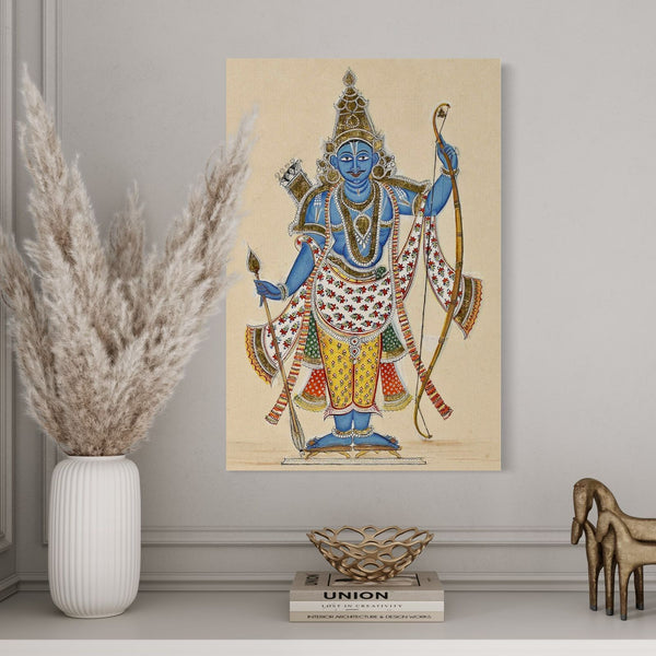 Rāma's (Ram) Tribhanga Pose Canvas Giclee Print | Shri Ram | Divine Radiance Unveiled