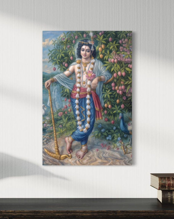 Lord Balarama Canvas Giclee Print - 380 GSM | Shri Krishna | Indian Ethinic | Divine Majesty