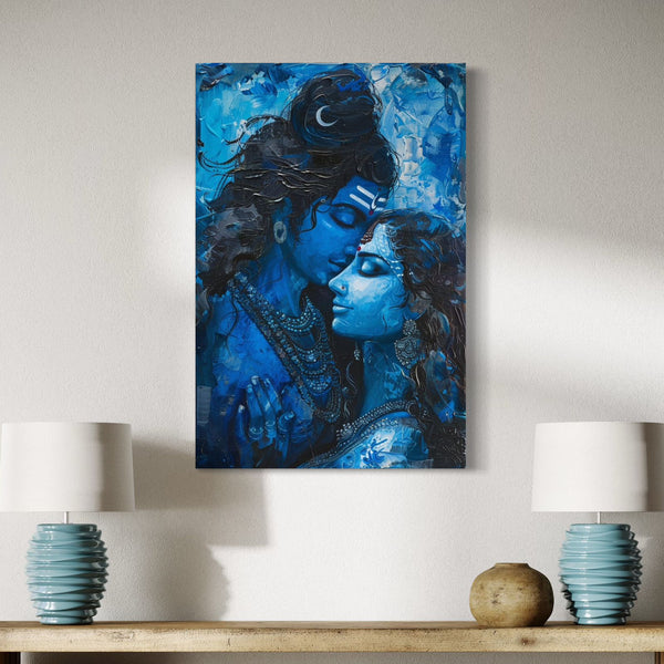 Shiva Shakti Canvas Giclee Print