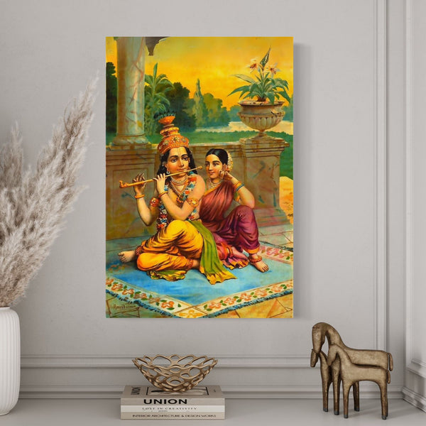 Muralidhara By Raja Ravi Varma | Famous Canvas Painting