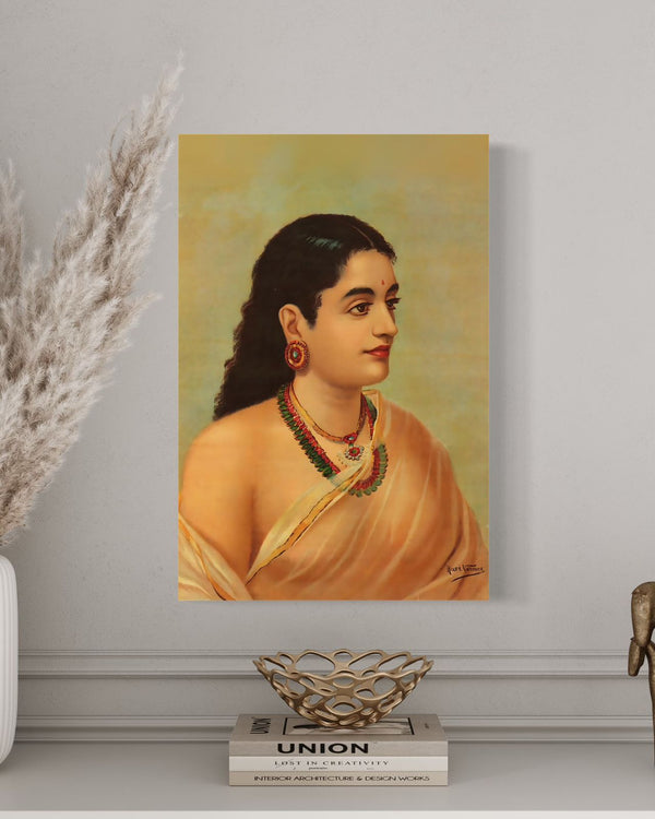 Mahasveta by Raja Ravi Varma | Famous Canvas Painting