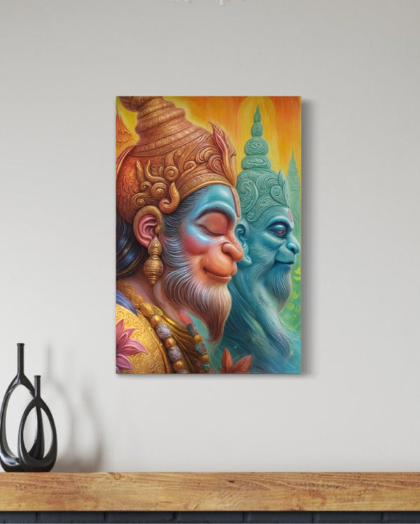 God Hanuman Indian Ethnic Canvas Giclee Print