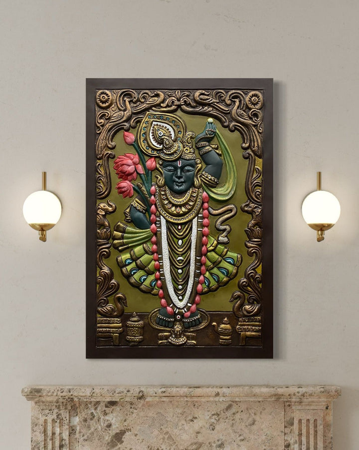 Shrinath Ji (Krishna) 3D WALL Art