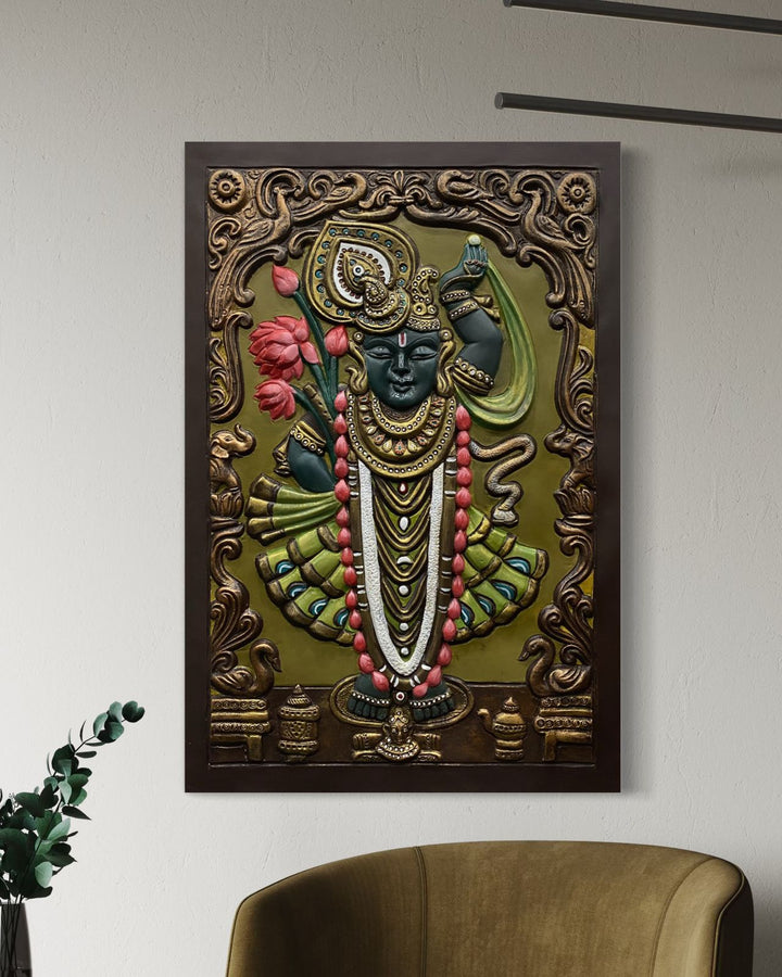 Shrinath Ji (Krishna) 3D WALL Art