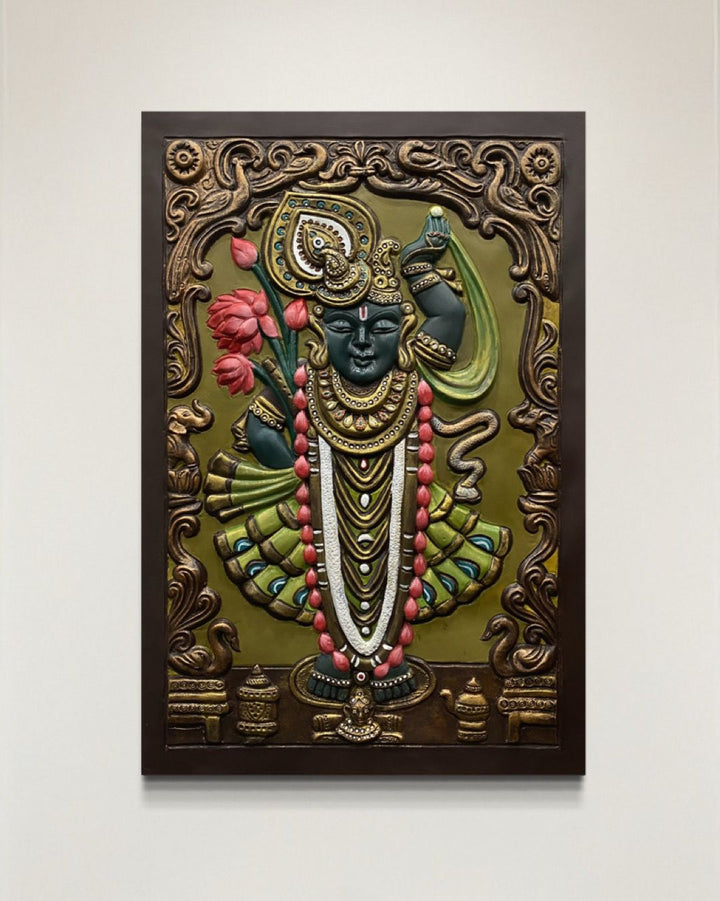 Shrinath Ji (Krishna) 3D WALL Art