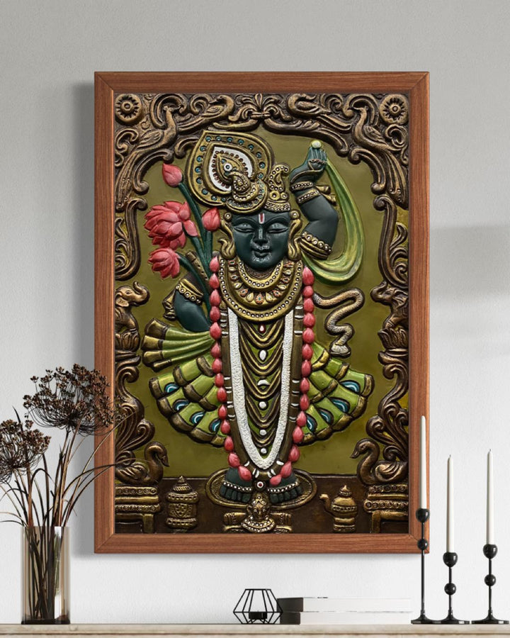 Shrinath Ji (Krishna) 3D WALL Art