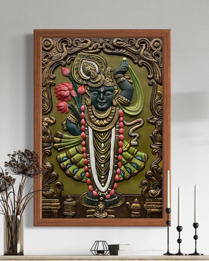 Shrinath Ji (Krishna) 3D WALL Art