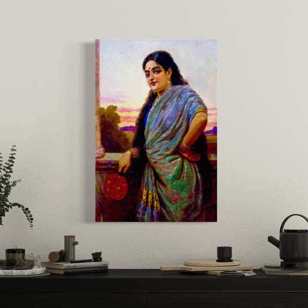 Manini by Raja Ravi Varma | Famous Canvas Painting