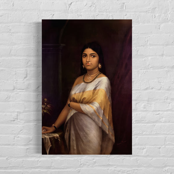 Kerala Royal Lady by Raja Ravi Varma | Famous Canvas Painting | Malyali Beauty