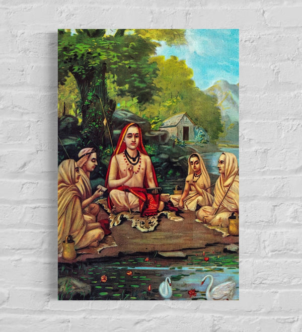 Adi Shankaracharya by Raja Ravi Varma | Famous Canvas Painting