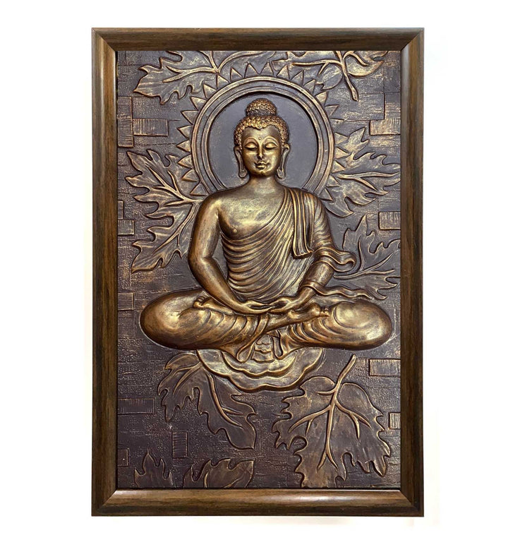 BUDDHA 3D Relief Mural Wall Art | Meditation Relief Wall Art | Ready to hang.