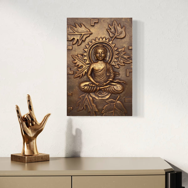 Meditating Buddha Wall Hanging in size 18X12 inches