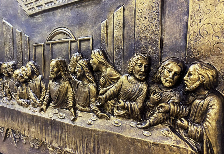LAST SUPPER 3D Relief Mural Wall Art | Jesus Christ Painting | Unique Resin Wall Hanging | 3 D Relief Wall Art.