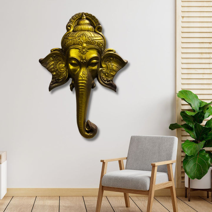 GANESHA 3D WALL ART | Hindu Good Luck God | Indian God Wall Hanging | Ready to hang.