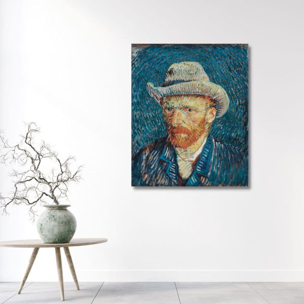 Self Portrait by Vincent Van Gogh Large Size Canvas Painting | High Quality Giclee Print | Ready to hang